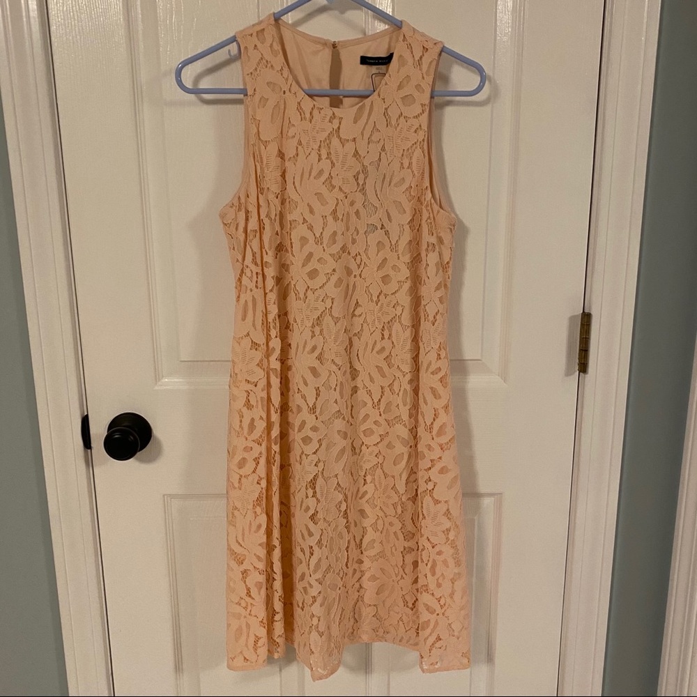 NWT Pink Tommy Hilfiger Lace Swing Dress